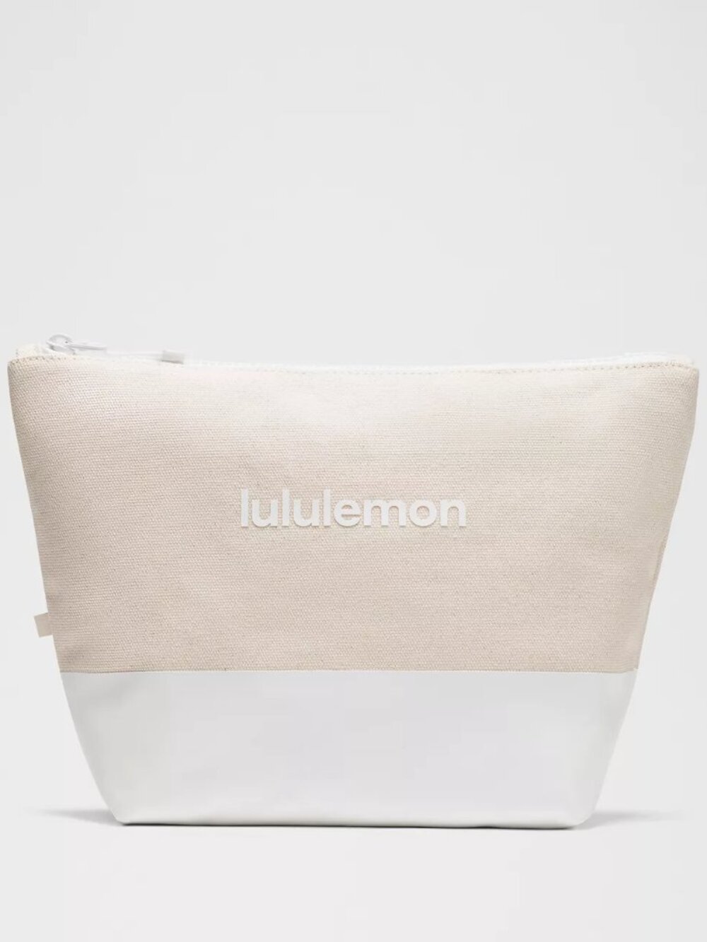 Lululemon Canvas 3.5L Pouch "Wordmark" - Natural/White - Brand New w/ Tags